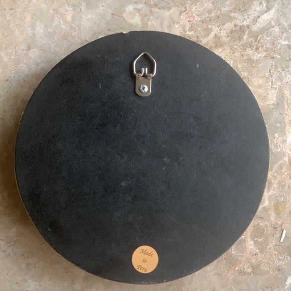 Accent Round Mirror, Turquoise Ornate Wall Mirror set "Lachay" - Picture 5 of 5